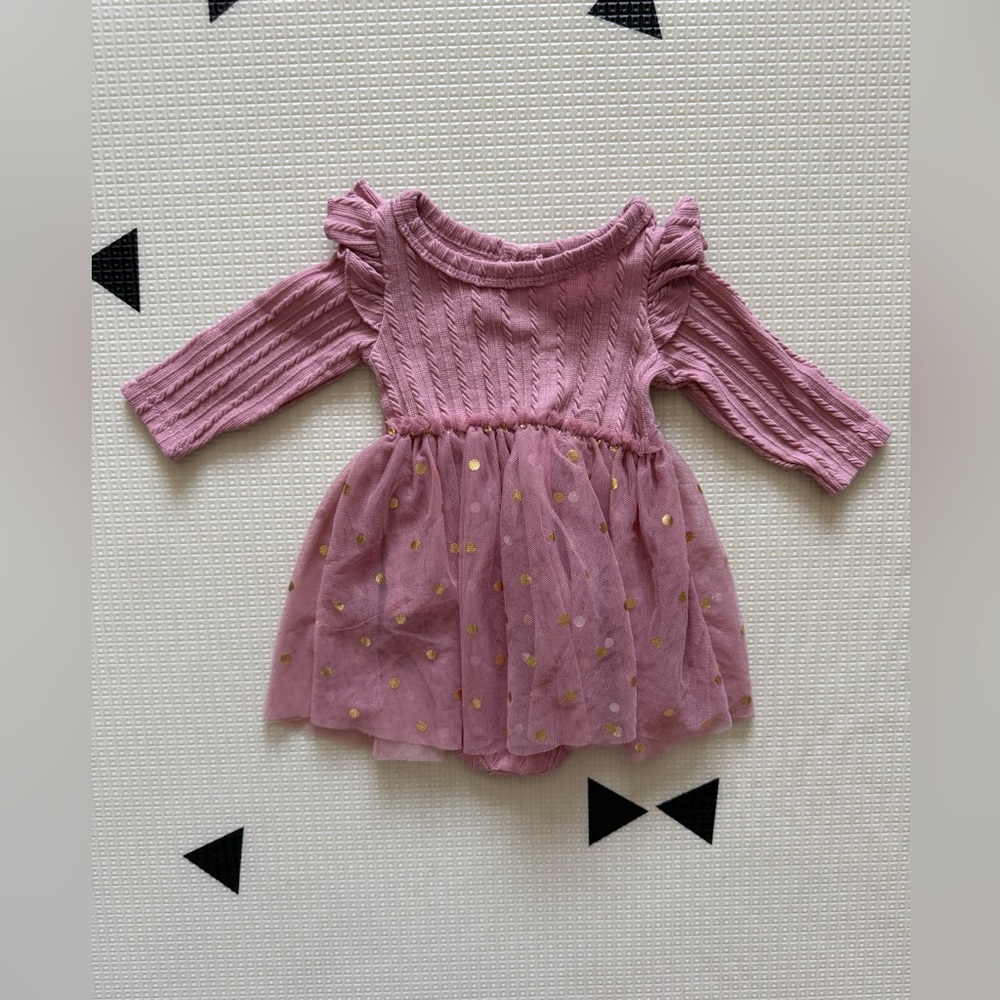Pink Ruffled Kids Casual Dress - Picture 6 of 6